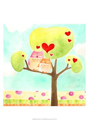 Hoots &amp; Hearts II by June Erica Vess art print