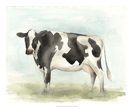 Watercolor Cow II by Grace Popp art print