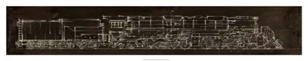 Locomotive Schematic by Ethan Harper art print