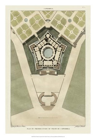 Plan Du Palais De Caprarola by Pierre Bonnard art print