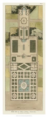 Plan De La Villa Lanti by Pierre Bonnard art print