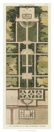 Plan De La Villa Giustiniani by Pierre Bonnard art print