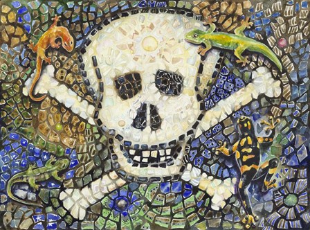 Salamanders by Charlsie Kelly art print