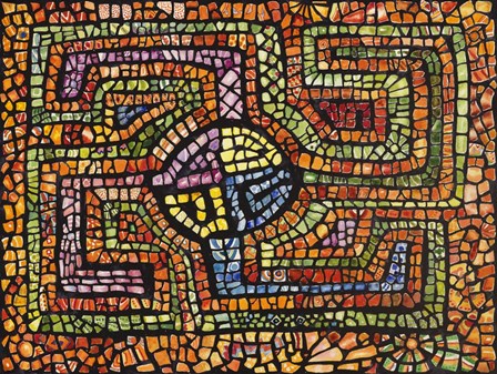 Mola Mosiac by Charlsie Kelly art print