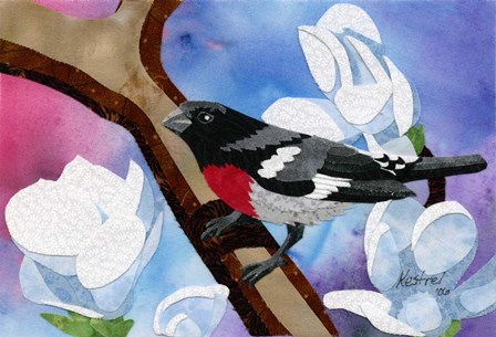 Rose Breasted Grosbeak by Kestrel Michaud art print