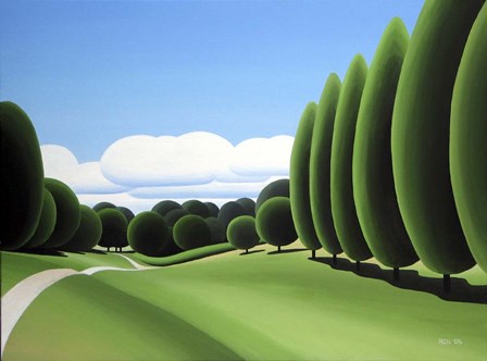 Poplars by Ron Parker art print