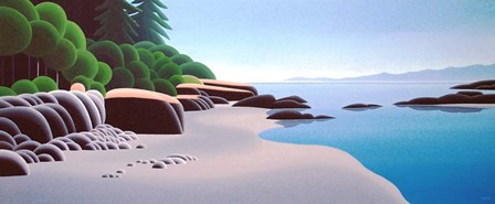 Witty&#39;s Lagoon - Left by Ron Parker art print
