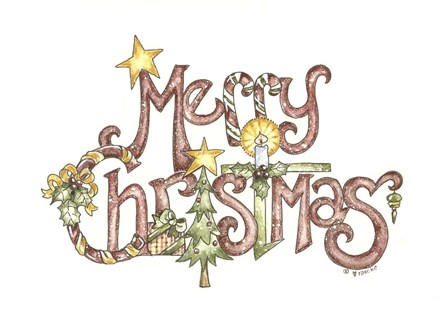 Merry Christmas by Shelly Rasche art print