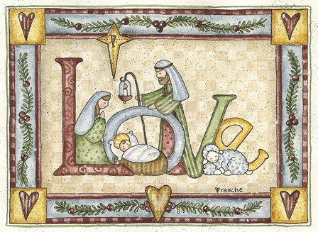 Love (religious) by Shelly Rasche art print