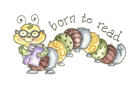 Born To Read by Shelly Rasche art print