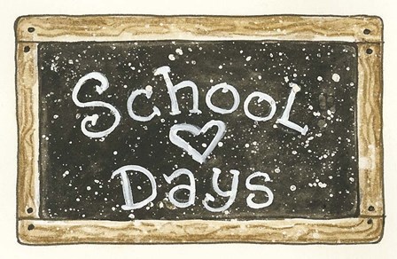School Chalkboard by Shelly Rasche art print