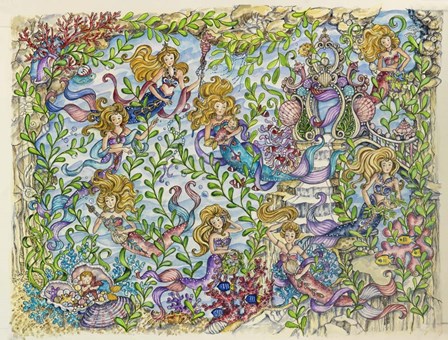 Land Of The Mermaids by Shelly Rasche art print