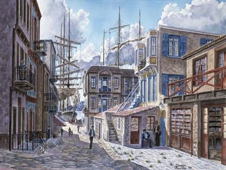 St. Of The Tall Ships by Stanton Manolakas art print