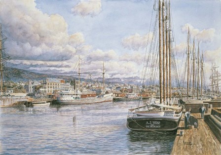 San Pedro Sunrise, c.1913 by Stanton Manolakas art print