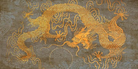 Golden Dragon by Joannoo art print