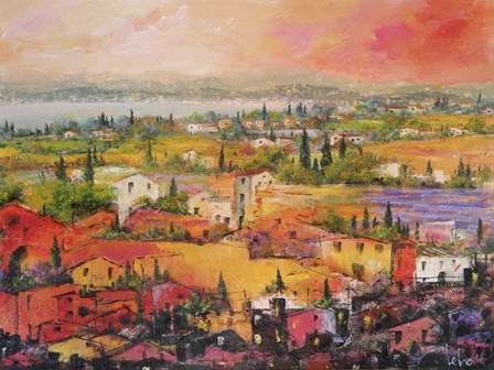 Villaggio delle Praterie by Tebo Marzari art print