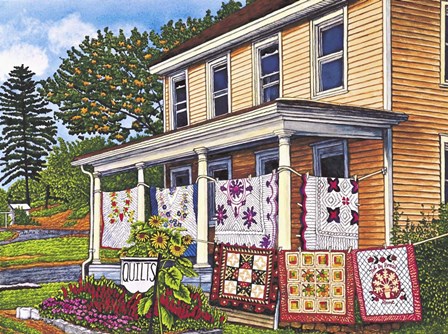 Quilts Not By Bread Alone, Lancaster Pa by Thelma Winter art print