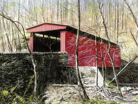 Thomas Mill Bridge by Thomas Linker art print
