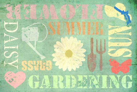 Gardening by Cora Niele art print
