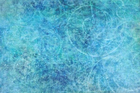Stylish Pattern Azure Blue by Cora Niele art print