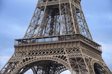 Eiffel Tower First Platform Paris by Cora Niele art print