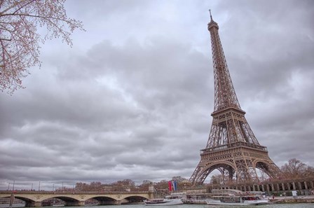 Eiffel Tower, Seine and Pont d&#39;Iena by Cora Niele art print