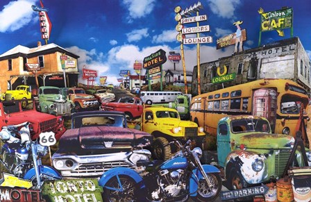 Arbon Cafe by John Roy art print