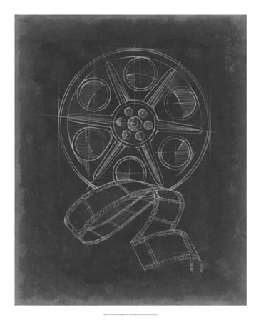 Film &amp; Reel Blueprint II by Ethan Harper art print