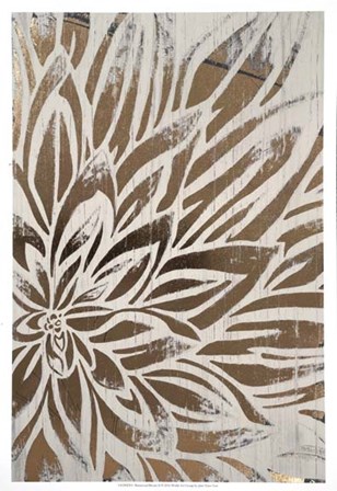 Barnwood Bloom II - Metallic Foil by June Erica Vess art print