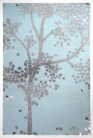 Metallic Tree II - Metallic Foil by June Erica Vess art print