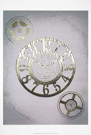 Gilded Clocks I - Metallic Foil by Grace Popp art print