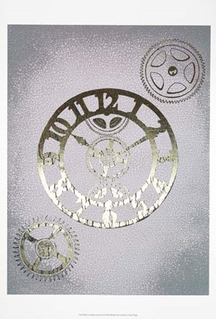 Gilded Clocks I - Metallic Foil by Grace Popp art print
