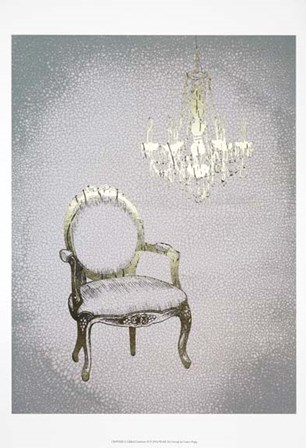 Gilded Furniture II - Metallic Foil by Grace Popp art print