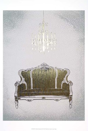 Gilded Furniture III - Metallic Foil by Grace Popp art print