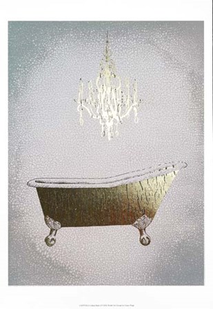 Gilded Bath I - Metallic Foil by Grace Popp art print