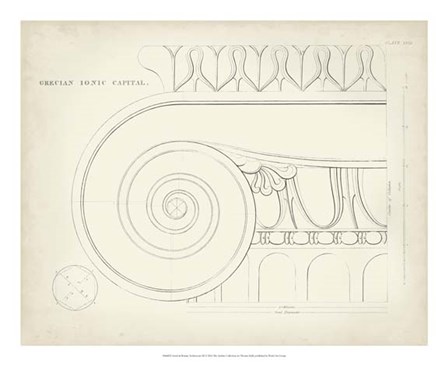 Greek &amp; Roman Architecture IX by Thomas Kelly art print
