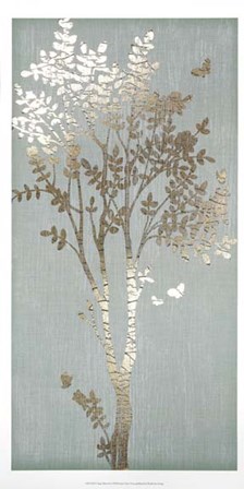 Sage Silhouette I - Metallic Foil by June Erica Vess art print
