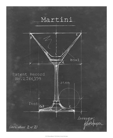 Barware Blueprint V by Ethan Harper art print