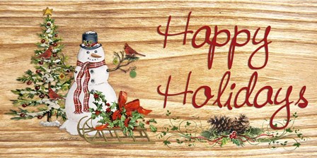 Happy Holidays by Jean Plout art print
