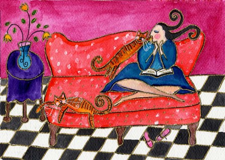 Big Diva Lazy Sunday by Wyanne art print