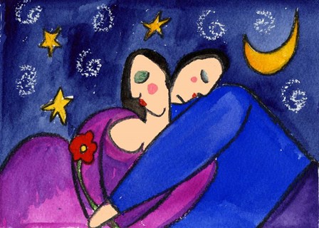 Big Diva Star Crossed Lovers by Wyanne art print