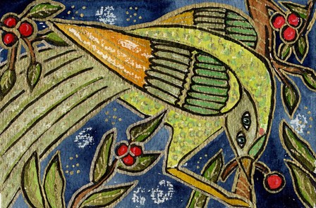 Cherry Bird by Wyanne art print