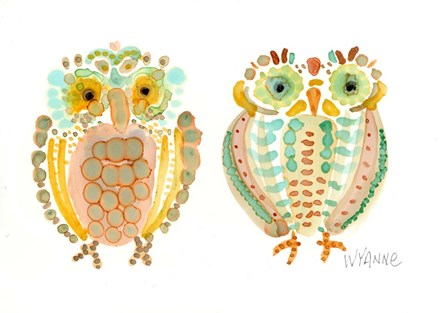 Wise Owls by Wyanne art print