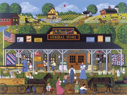 McKenna's General Store by Sheila Lee art print