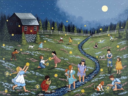 Chasing Moonbeams by Sheila Lee art print