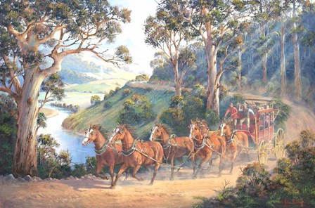 The Run Home by John Bradley art print
