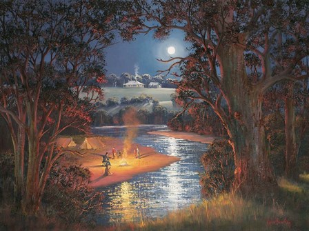 Camping Out by John Bradley art print