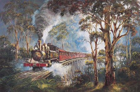 Puffing Billy 1 by John Bradley art print