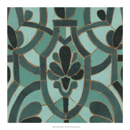 Turquoise Mosaic III by June Erica Vess art print
