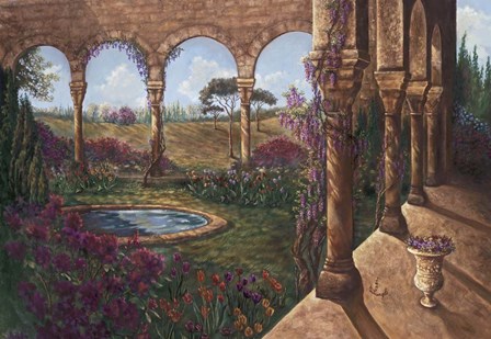 Wisteria Cloister by Judy Mastrangelo art print